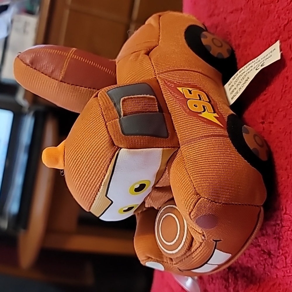 Plush toy of Tow Mater from Disney Pixar's Cars, Key Or Bag Clip